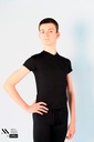 T-shirt noir à col en V (Caractère - garçon)