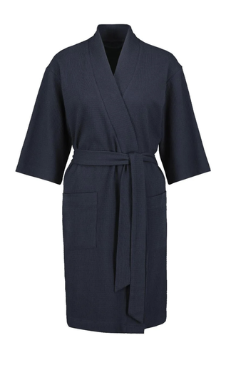 Woman embossed bathrobe (navy blue or white)