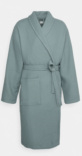 Man embossed bathrobe (water green)